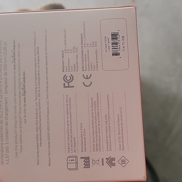 Tech Candy NWOT UV Sanitizer in Mint Car Accessory - Picture 3 of 4